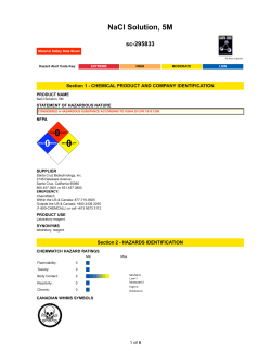NaCl Solution, 5M - Santa Cruz Biotechnology