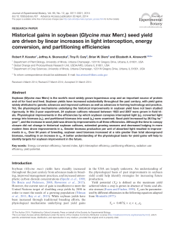 Historical gains in soybean (Glycine max Merr