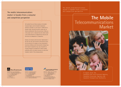 The Mobile Telecommunications Market - Post