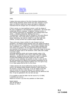 G-3 LU 13-0046 - City of Lake Oswego