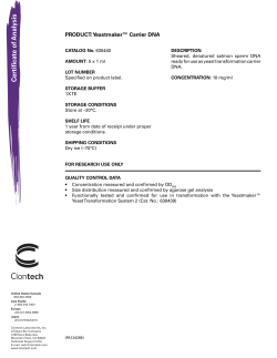 Yeastmaker™ Carrier DNA