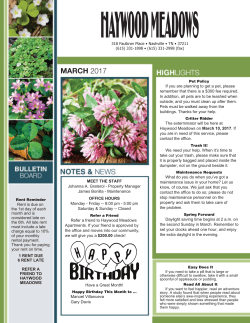 march 2017 - Haywood Meadows