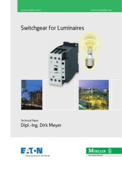 Switchgear for Luminaires