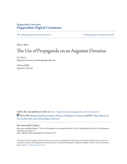 The Use of Propaganda on an Augustan Denarius