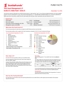 Scotia U.S. Index Fund - Series D