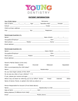 New Patient Form - Young Dentistry Delray Beach FL