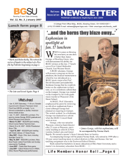 newsletter - Bowling Green State University