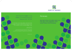 Annex and appendices