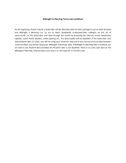 Midnight to Morning Terms and conditions