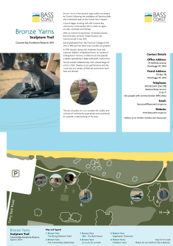 Bronze Yarns Sculpture Trail Brochure