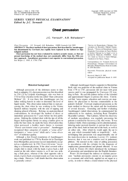 Chest percussion - European Respiratory Journal
