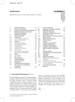 "Surfactants," in: Ullmann`s Encyclopedia of Industrial Chemistry