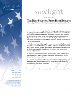 PDF Version  - John Locke Foundation