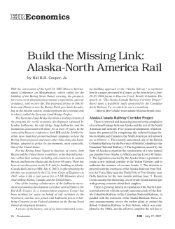 Build the Missing Link: Alaska