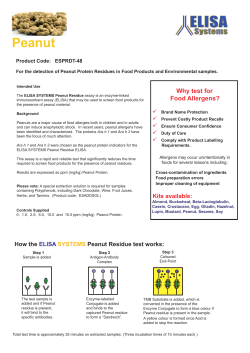 Peanut Residue Detection Enhanced Kit