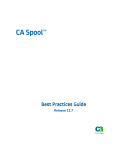 CA Spool Best Practices Guide