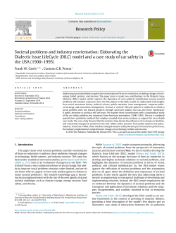 Societal problems and industry reorientation: Elaborating the