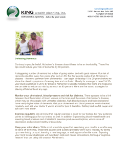 Defeating Dementia - King Wealth Planning, Inc