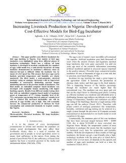 Increasing Livestock Production in Nigeria: Development of