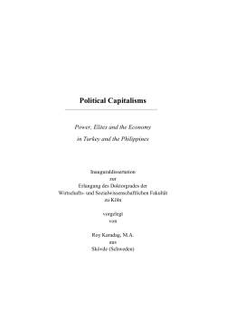 Political Capitalisms
