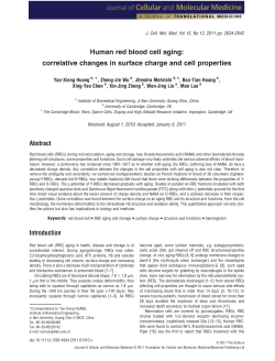 Human red blood cell aging: correlative changes