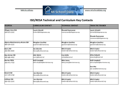 ISD/RESA Technical and Curriculum Key Contacts