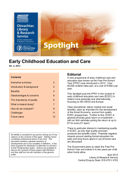 Early Childhood Education and Care