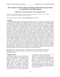 The evaluation of Persian Thesauri of Health and