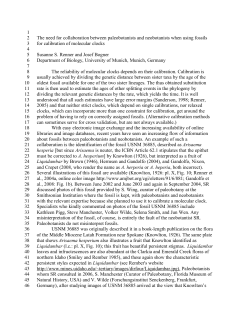 1 The need for collaboration between paleobotanists