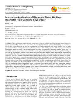 Innovative Application of Dispersed Shear Wall to a Kilometer