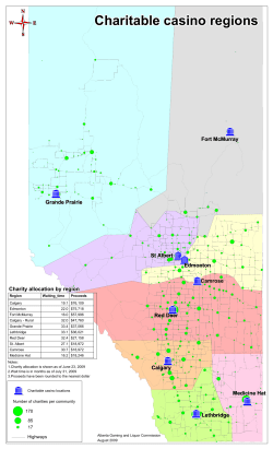 eight casino regions - Alberta Gaming and Liquor Commission