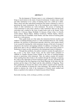 ABSTRACT The development of Western music is very widespread