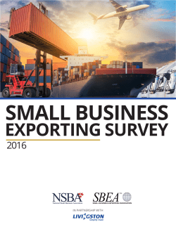exporting survey - National Small Business Association