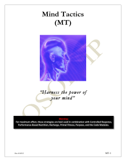 Mind Tactics (MT) - Human Performance Resource Center