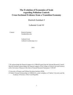 The Evolution of Economies of Scale regarding Pollution