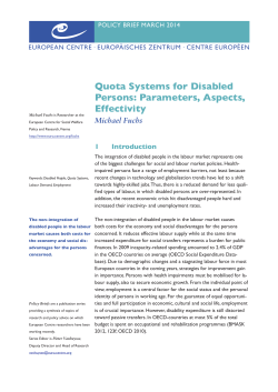 Quota Systems for Disabled Persons