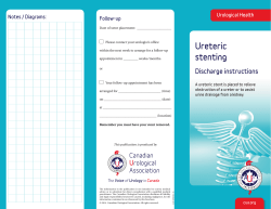 Ureteric stenting - Canadian Urological Association