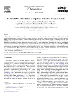Bacterial DNA indicated as an important inducer of fish