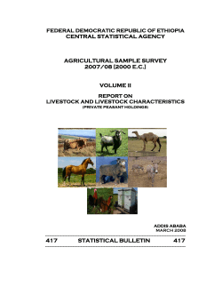 central statistical agency agricultural sample survey 2007
