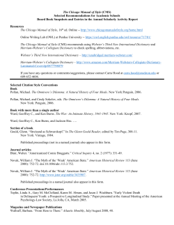 Style Guide Pull Out - Stockton University