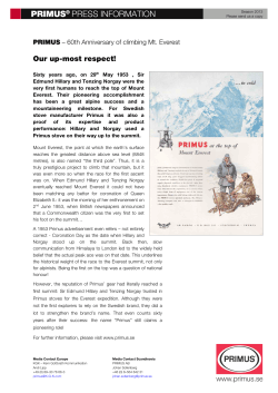 60th Anniversary of climbing Mt. Everest
