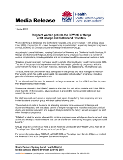 Pregnant women get into the SSWinG of things at St George and