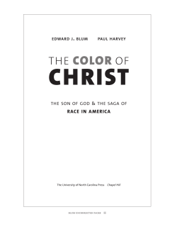 the color of - Department of Religious Studies
