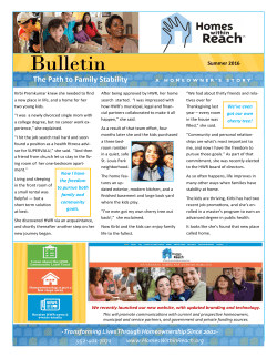Bulletin - Homes Within Reach