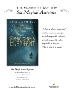 The Magician`s Elephant Activity Kit