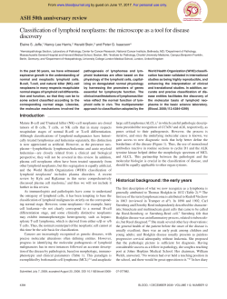 Classification of lymphoid neoplasms: the