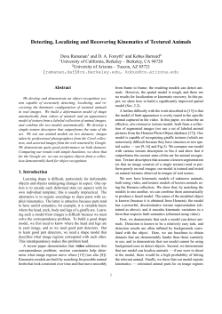 Detecting, Localizing and Recovering Kinematics of Textured Animals