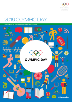 2016 Olympic Day - Start-up kit for the National Olympic Committees