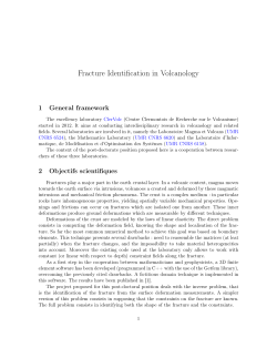 Fracture Identification in Volcanology