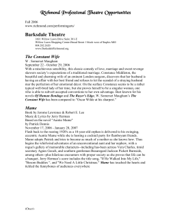 Richmond Professional Theatre Opportunities Barksdale Theatre